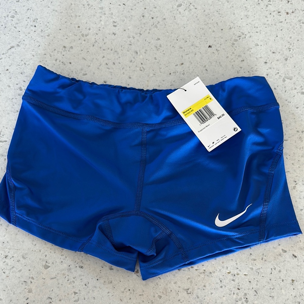 Women’s Nike Royal Blue Volleyball Spanx Shorts Size Small NWT